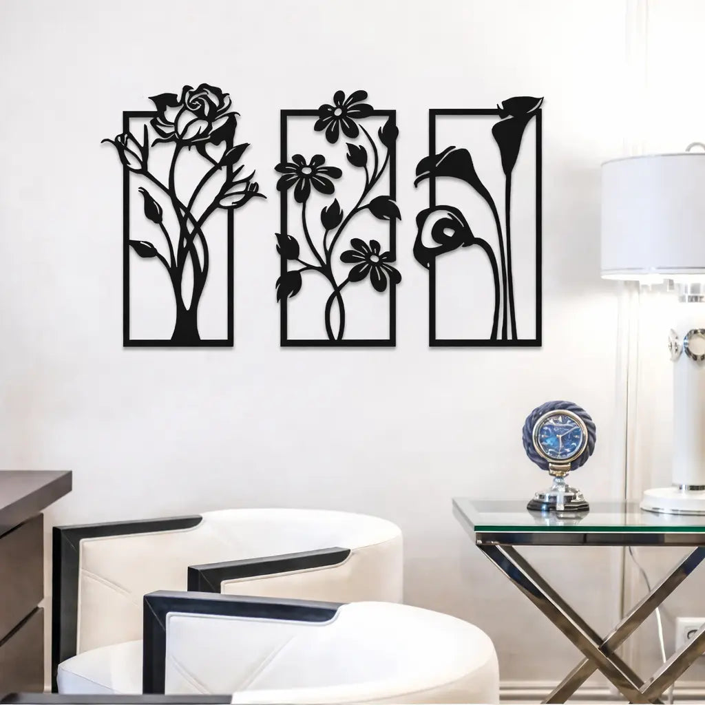 Bouquet Wall Decore (Pack of 3)